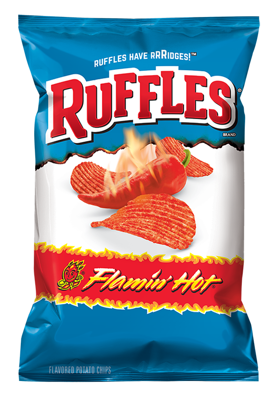 Ruffles® Flamin Hot® Flavored Potato Chips Ruffles